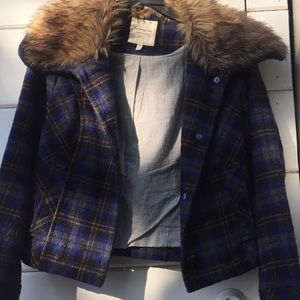 Faux fur trimmed jacket. Perfect for winter.